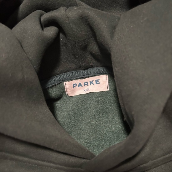 Parke Holiday Varsity Hoodie Forest + Maroon Size XXL - Picture 8 of 14